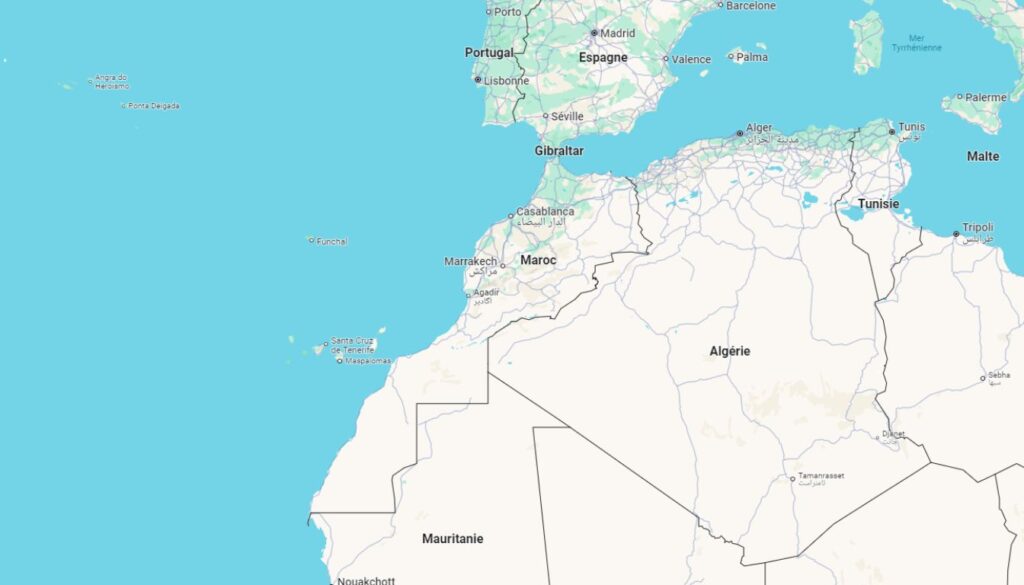 Carte Du Maroc